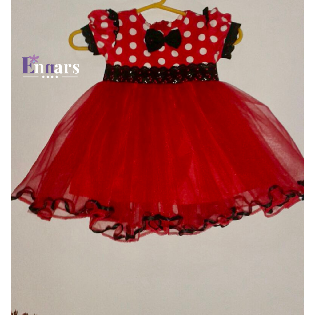 Vestido de bebé de Minnie Mouse color rojo